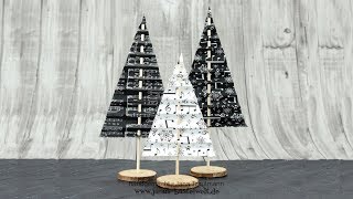 Tutorial: Deko-Tannenbaum aus Designerpapier
