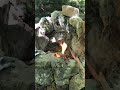 DIY Build a rocket stove jet stove in your Camp fire pit. Off grid cabin fire pit.
