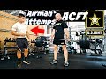 Air Force Attempts ACFT | Army Combat Fitness Test (Field Test)