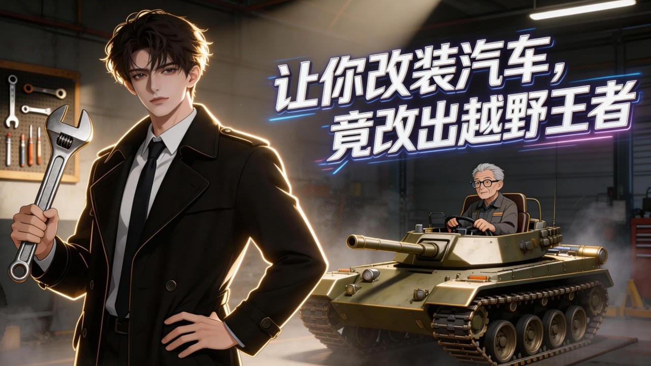 【Multi Sub】《让你改装汽车，竟改出越野王者》超级改装系统逆天上线，只有想不到没有改不出，轮椅飙车、坦克封神震撼全场！#热门漫画 #动漫