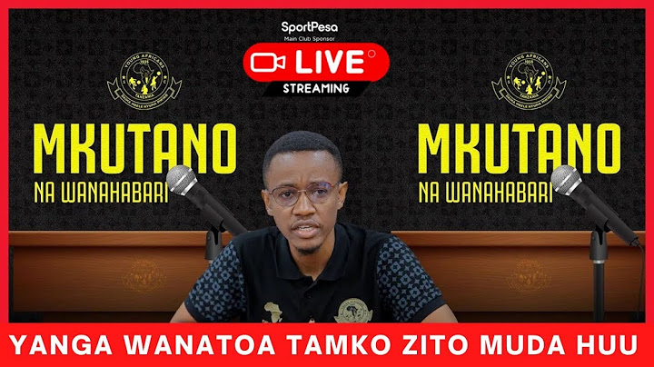 🔴:LIVE YANGA  WANATOA TAMKO KUELEKEA MECHI YA TIP MAZEMBE ALIKAMWE ANAZUNGUMZA