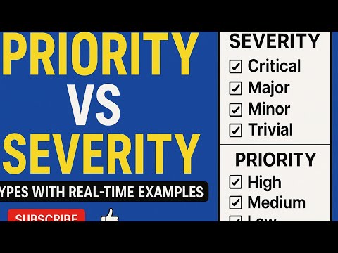 Priority vs Severity in Software Testing | Types with Real-Time Examples