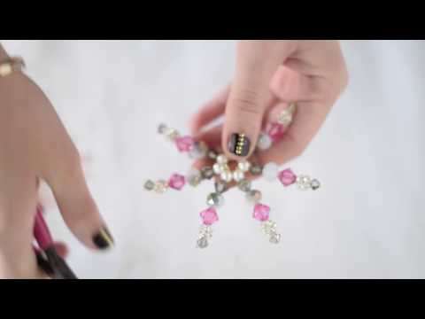 Video: DIY Snowflake Made Of Bugles And Beads