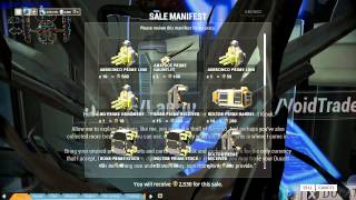 Warframe selling prime parts for ducats - GogetaSuperx