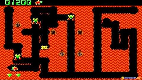 Digger (remake) gameplay (PC Game, 1992)