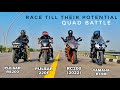 Pulsar RS 200 VS Pulsar 220F VS KTM RC200(2022) VS Yamaha R15M | Long Race | Quad Battle