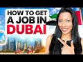 How to get a job in dubai in 2024  top 10 websites  insider tips  strategies  nidhi nagori