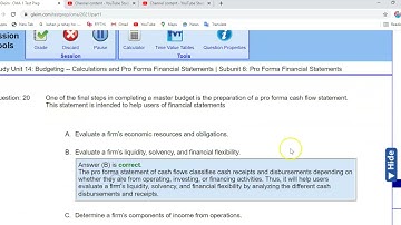 Unit 14 Pro Forma Financial Statement CMA USA PART 1
