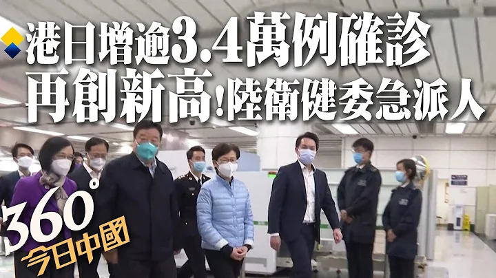 香港新增逾3.4万例确诊再创单日新高 陆卫健委专家组抵港协助防疫｜360°今日中国 @CtiNews - 天天要闻