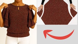 This blouse is so comfortable and practical, you’ll want to sew it up and wear it right away!👚👕
