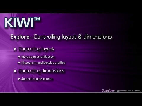 KIWI™ 3 Explore Tutorial - Layout & Dimensions