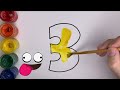 Let's learn to Numbers drawing and coloring for kids! | Bolalar uchun raqamlar chizish