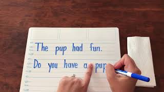 Fundations Sentence Dictation Practice