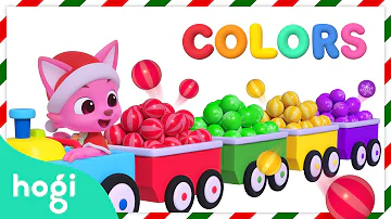 [NEW🎅🏻] Learn Colors with Santa Pinkfong's Train｜Christmas Colors for Kids｜Christmas Pinkfong & Hogi