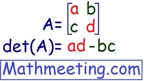 Determinant of 2x2 matrix