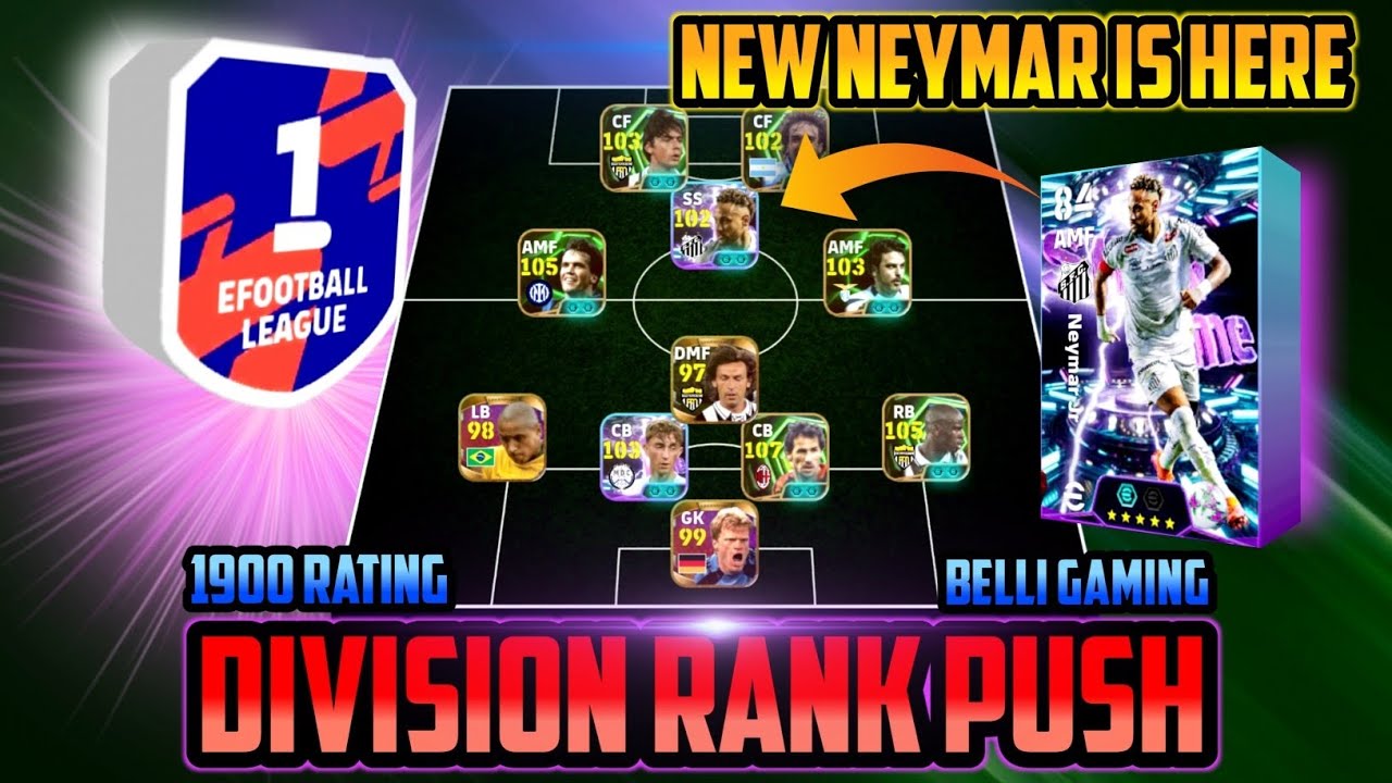 DIVISION 1 തന്നെ അടിക്കാൻ പറ്റുന്നില്ല😭 | RANK PUSH TO 1900 RATING | BELLI GAMING | F2P #efootball 