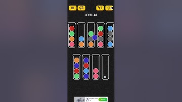 Ball sort puzzle | level 42 | quick solution