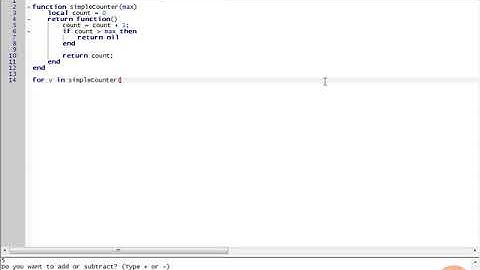 41- Creating an Iterator in Lua