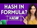 When Should you Use the Hash Sign (#) in Excel Formulas?