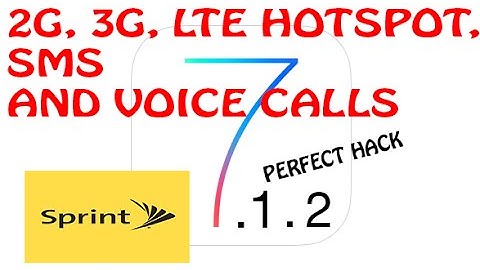 Sprint HACK 7.1.2 SMS, LTE, 3G, 2G and Perfect sound quality RSIM