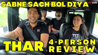 Mahindra Thar - Honest Drive Review | 4 Person Comfort Test | Practical or Not ? 🔥 screenshot 2