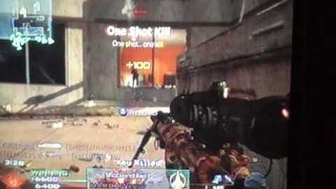 mw2 no-scope/quick-scope and throwing knife montage