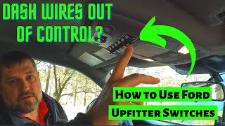 How to wire 2022 Ford F350 Super Duty Upfitter / Aux Switches - Dash Wiring