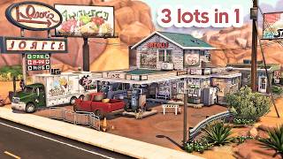 Gas Station, Tattoo Parlour & Apartment  | The Sims 4 Speed Build @Jessicapie