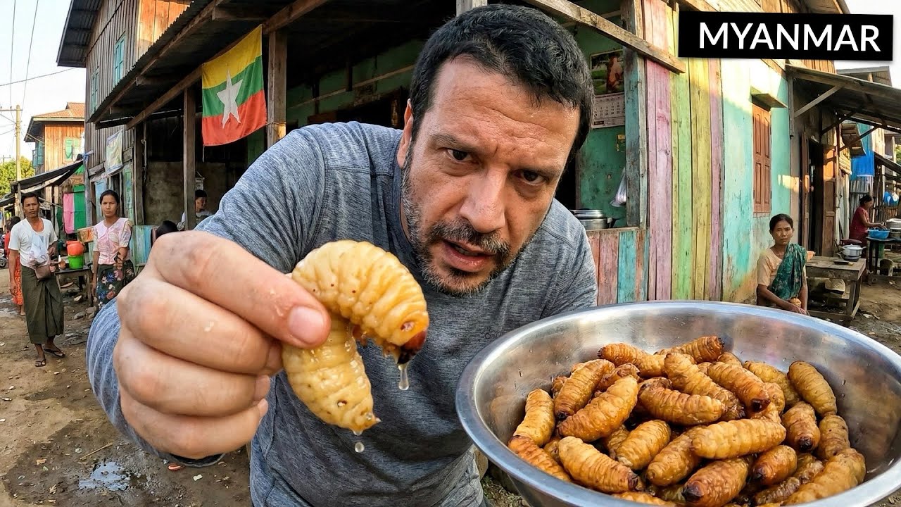 Comidas de rua onde turistas NÃO VÃO!! 🇲🇲