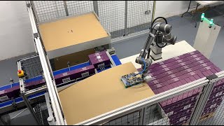 Cobot Palletiser with Slip Sheet | Reeco Automation