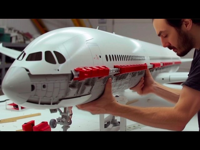 Man Builds Hyperrealistic RC Plane at Scale | Airbus A350 Replica by @RamyRC class=