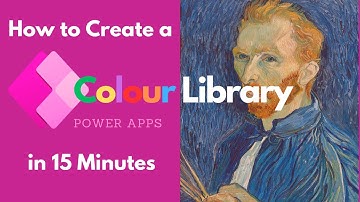 Create your Custom COLOUR LIBRARY in Power Apps  [Step by Step Guide]