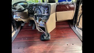 part 2 how to install wood floor  on freightliner coronado, century and Columbia