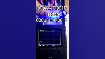 2nd 1 second RC Time Constant 1k ohm 1000uF #electronics #short #shorts