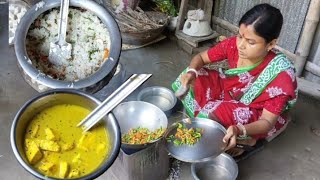 Home made paneer posto l Fried rice l Village Style paneer and fried rice recipe @Village Cook Life