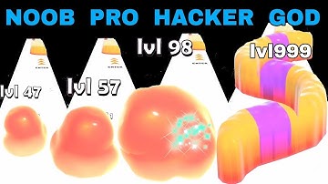 NOOB VS PRO VS HACKER VS GOD in Jelly Raid