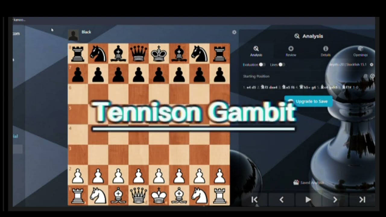 ÉPICO: GAMBITO TENNISON EXPLICADO PARA VC VENCER #Chess #Xadrez #Ajedrez  #Echecs