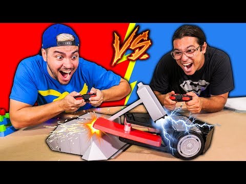 BATALHA DE ROBÔS !!! (LUCCAS NETO vs RONI)