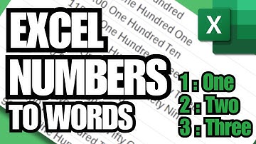 How to Convert Numbers to Words in Excel - SpellNumber Function VBA