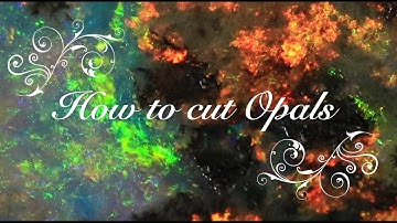 How to cut Opals using a Lapidary Arbor