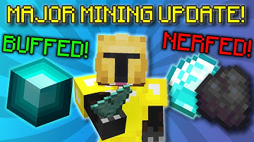 SHAFT MINING IS BUFFED? MANIC MINER NERF! Hypixel Skyblock Mining NEWS!