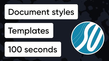 Templates vs  document styles in 100 seconds | Finale Superuser
