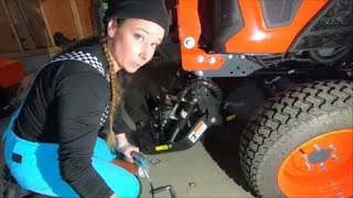 Kubota LX3310 Install of LX2970 Snowblower & LX2940 Subframe & Drive