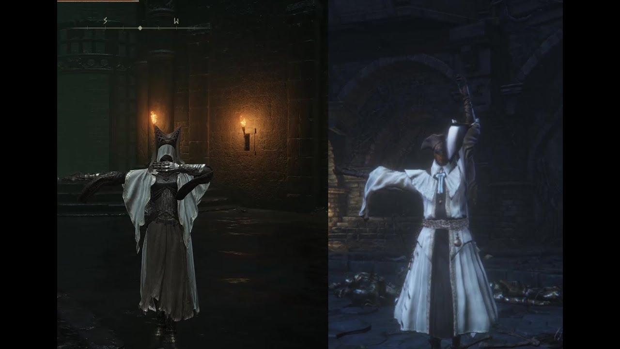 Bloodborne Choir Hunter NPC Invader Build & Gameplay Elden Ring