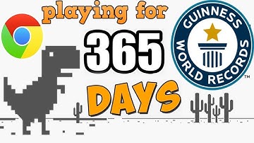 Chrome Dinosaur Game (Attempting World Record)