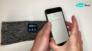 SnoozeBand™ Sleep Headphones - How to connect to Bluetooth screenshot 1