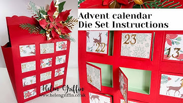 Advent Calendar Die Set Assembly Instructions | Simply Made Crafts