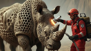 Sick Rhino Full Recovery Story | Emotional Wildlife Healing Journey (Note: AI Video, Not Real)