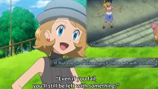 Serena remembers Ash's advice | Pokemon Journeys episode 105