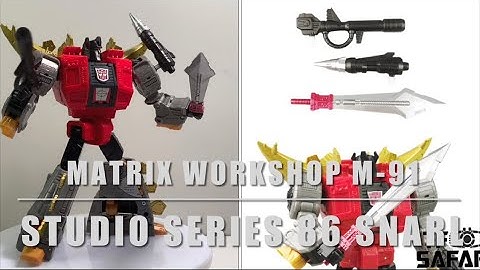 Transformers Tfsafari matrix workshop M-92 studio series 86’ snarl weapons upgrade kit Perfect as G1